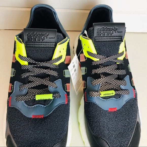 Adidas Nite Jogger Grey Blue Yellow - Picture 4 of 7